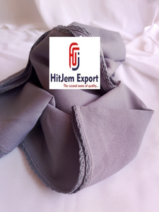 Breathable Plain <b>Scarf</b> Fabric Cotton Viscose Polyester Lightweight Woven Neckwear Textile Bulk OEM ODM Private Label Manufacture - Product Image 5