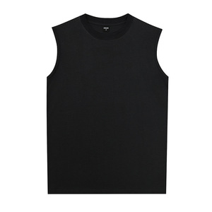 Nouveau débardeur blanc sans manches de qualité supérieure, col rond, tricoté, couleur unie, grande taille - Product Image 2