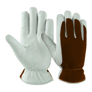 Gants de conduite en cuir de chèvre renforcé, résistants à la chaleur et aux étincelles, protection personnelle, durabilité élevée, gants de jardinage - Product Image 4