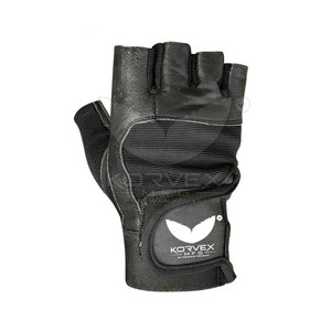 Professional Half Finger <b>Leather</b> Gym <b>Gloves</b> Breathable Training Hand Protection Padded Grip Support Fitness Weightlifting - Product Image 4