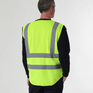 100% Polyester High Visibility Reflective Vest Jackets Workwear Safety Construction Customized Protective Security Vest - Product Image 4
