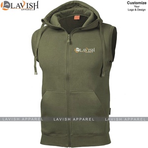 Sweat-shirt à capuche en coton à fermeture éclair pour hommes, col à capuche en polaire écologique et respirant, nouvel arrivage - Product Image 3