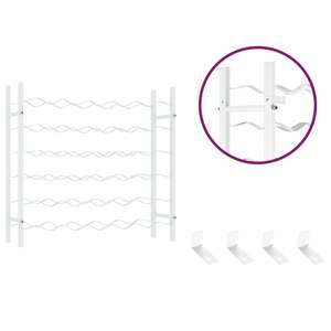 Porte-bouteilles en métal blanc pour 36 bouteilles - Product Image 6