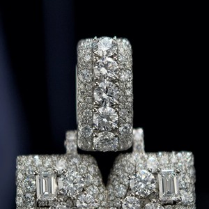 Colgante con Nombre Personalizado de Diamantes Cultivados en Laboratorio VVS, Plata de Ley 925, Certificado IGI, para Hombre, Estilo Rapero, Elegante - Product Image 2