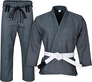 ชุดยิวยิตสูเด็กน้ำหนักเบาแบบบราซิล  ชุดกิโมโน BJJ สำหรับเด็ก  แบบสั่งทำพิเศษ  ผ้ากันหดพร้อมโลโก้ด้านหน้า สำหรับคาราเต้ - Product Image 1