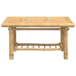 Mesa de Centro de Bambú con Diseño de Listones Naturales, Mueble Minimalista Moderno para Sala de Estar con Estante de Almacenamiento, Venta al Por Mayor - Product Image 2