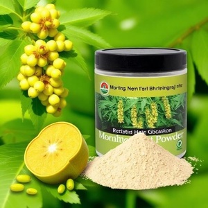 Poudre stimulante pour la croissance naturelle des cheveux, extrait d'herbes Amla, Brahmi, Hibiscus, Moringa, soin du cuir chevelu, mélange nutritif pour les cheveux - Product Image 3