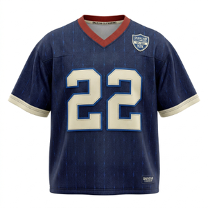 Camisetas de Fútbol Personalizadas con Cuello en V para Niños, Sublimadas e Impresas, de Manga Corta, Tela Ligera de Poliéster, Ropa Deportiva para Adolescentes - Product Image 1