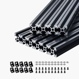 10 Pezzi Profilo in Alluminio Estruso con Scanalatura a T da 59mm x 1500mm, Standard Europeo, Anodizzato, Alta Resistenza, T5 Temperato - Product Image 1