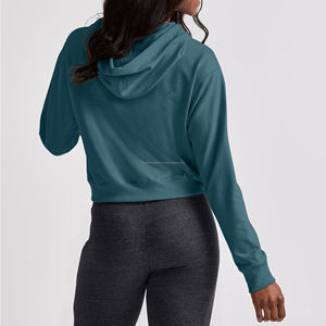 Sudadera con Capucha de Forro Polar Suave y Transpirable 100% Algodón para Mujer, Diseño Elegante de Corte Relajado, Ideal para Uso Casual y Comodidad en Casa - Product Image 2