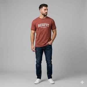 เสื้อยืดโอเวอร์ไซส์ ลายกราฟิกแบบวินเทจ สั่งทำได้ตามแบบของคุณ พร้อมโลโก้ ไซส์พลัส เสื้อยืดเปล่าผ้าคอตตอนหนานุ่มสำหรับผู้ชาย - Product Image 1