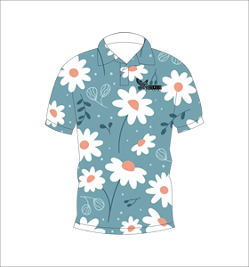 Camisa Polo con Estampado Floral para Hombre, Manga Corta, Algodón, Informal, Transpirable, Tela Oxford, Largo Regular, Logotipo Frontal, Ropa de Verano - Product Image 4