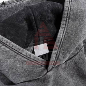 New Street Wear <b>Hoodies</b> Pullover Basics cotton Blended Vintage Double Layer Acid Wash Breathable Distressed <b>Thermal</b> <b>Hoodies</b> <b>Men</b> - Product Image 3