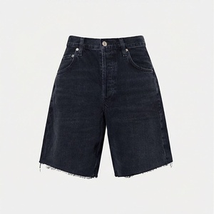 Shorts de Mezclilla Premium para Mujer, Color Personalizado, Cintura Media, Ecológicos, Cómodos para el Verano, Casuales, a la Moda, Estilo Boyfriend - Product Image 1
