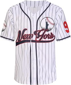 Maillots de baseball New York 99 brodés, chemises hip-hop boutonnées pour hommes, vêtements pour fête, cadeau de Noël - Product Image 2
