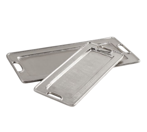 Plateau de présentation en aluminium contemporain conçu pour la présentation de plats gastronomiques et la mise en valeur de la table - Product Image 1