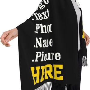 Écharpes créatives et innovantes personnalisées, design imprimé, foulard de mode, hijab, châle, écharpe carrée douce au toucher soyeux, vente en gros - Product Image 1