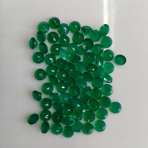 Ónix Verde Natural de 9 mm, Corte Brillante Redondo, Gema Suelta de la Mejor Calidad para Joyería, Gemas de Red Mountain - Product Image 2