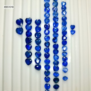 Piedras Preciosas Sueltas de Zafiro Azul de Ceilán, Forma de Corazón, 100% Naturales, de Alta Calidad, 2 Piezas, Tamaño 4mm, 0.7ct, Grado 3A, para Joyería - Product Image 2