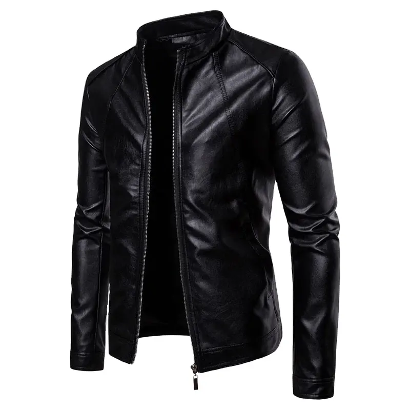 Durable Windproof Men Leather Jacket Top Quality Hot Sales Male Best Design Men Clothing With Competitive Jackets