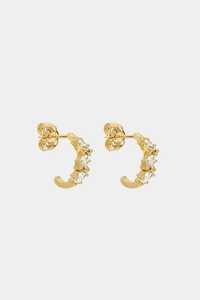 Oval Cut Lab Grown Diamond Huggie <b>Earrings</b> 14k 18k Solid Gold Push Back Drop <b>Hoops</b> Pairs Everyday Wear Minimalist Luxury Jewelry - Product Image 5