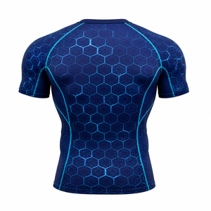 Camiseta Deportiva de Compresión UPF para Hombre, Transpirable, de Secado Rápido, para Entrenamiento, Running, Gimnasio, Natación y Surf - Product Image 2