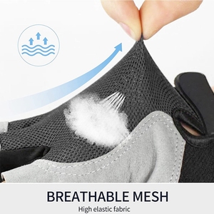 FITME SPORTS 2025 Gants de cyclisme respirants unisexes pour l'été, demi-doigts en Spandex avec fermeture à boucle, design et logo personnalisés - Product Image 3