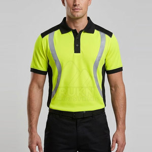 Uniformes de Trabajo de Alta Visibilidad, Camisetas Polo Transpirables de Poliéster para Hombres, Empleados de Empresa, Trabajadores de la Construcción, Personal de Fábrica, Campo - Product Image 4