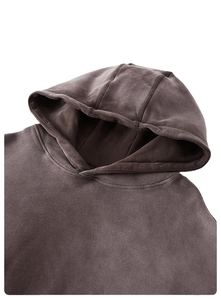 Vente en gros de sweats à capuche unisexes en coton, personnalisables avec logo imprimé, de luxe, décontractés, en molleton uni, avec broderie, pour hommes - Product Image 2