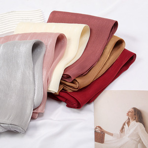 Wholesale Best Prices Women's Chiffon <b>Hijab</b> Solid Color Lightweight Headscarf Long Scarf For Daily Wear All Seasons - Product Image 2