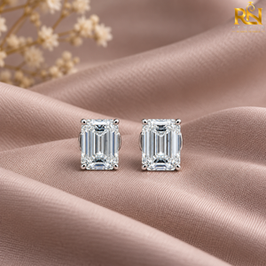 ต่างหูเพชรทรงเหลี่ยมมรกตเพาะเลี้ยงในห้องปฏิบัติการ ทองคำแท้ 9K 14K 18K เครื่องประดับชั้นดี |   ต่างหูแต่งงานสุดหรูแบบสั่งทำพิเศษ - Product Image 2
