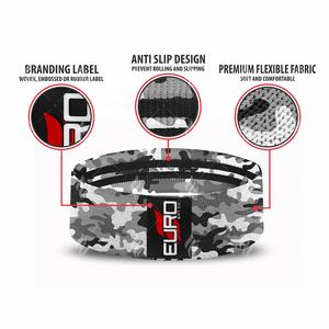 Bandas de Resistencia para Glúteos de Tela al por Mayor de Fábrica, Bandas de Glúteos con Logotipo Personalizado, Juego de Bandas de Ejercicio de Algodón y Poliéster con Bolsa - Product Image 3