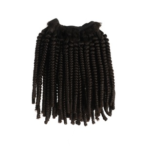 Extensions de cheveux naturels Remy bouclés à ressort, trame simple, 14 pouces, densité 200%, toutes les couleurs disponibles - Product Image 4