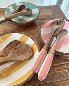 Bandeja Grande de Madera de Mango con Esmalte Turquesa Seguro para Alimentos, Decoración de Cocina, Decoración del Hogar, Tazón para Ensaladas y Frutas a Precio de Mayoreo - Product Image 3