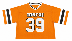 Meraj Red Black Mesh Jersey Shirt V-Neck Short Sleeve Printed Unisex Casual Sport <b>Top</b> Breathable All Seasons - Product Image 3