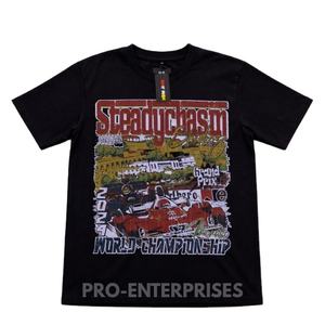 Camiseta Casual Oversize para Hombre, 300 GSM, con Estampado Frontal, 100% Algodón, Diseño Sólido, Transpirable, Corte Holgado - Product Image 1