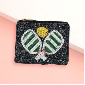 Pochette à Monnaie Brodée de Perles Motif Palmier Faite à la Main, Style Personnalisable, Vente Chaude à Prix de Gros pour Boutiques et Magasins - Product Image 6