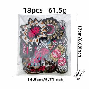 Patchs brodés de fleurs botaniques de haute qualité avec motif de fil personnalisé, appliqués thermocollants en tissu sergé pour vêtements, sacs et chapeaux - Product Image 2