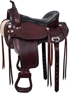 Silla de Montar para Caballo SUPERIOR TRADERZ Modelo 26 de Cuero Estilo Western con Asiento Ergonómico Acolchado para Mayor Comodidad - Product Image 3