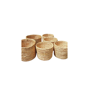 Sac cylindrique en jacinthe d'eau, fait main, en fibres naturelles, best-seller - Product Image 2