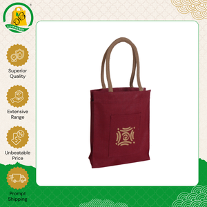 Premium Quality Wholesale Manufacturer Selling Zipper Closure Recycled Hand Length Handle <b>Medium</b> Jute Tote <b>Bag</b> at Good Price - Product Image 2