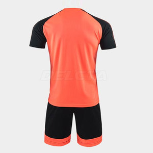 ชุดฟุตบอลเยาวชนดีไซน์ล่าสุด ระบายอากาศได้ดี สีพื้น - Product Image 2