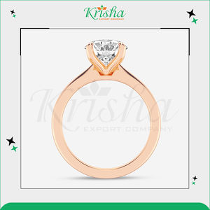 ผู้ส่งออกทั่วโลกของแหวนเพชรแท้คุณภาพเยี่ยม ผลิตในอินเดีย 100% จากธรรมชาติและเพชรเพาะเลี้ยง สีขาว DEF สำหรับวันครบรอบ - Product Image 5