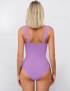 Mono deportivo de yoga de alta intensidad con cuello alto y media cremallera, body de fitness de una pieza - Product Image 5