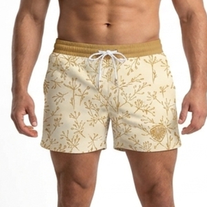 Pantalones cortos de playa y bañadores de malla para hombre, tela transpirable de secado rápido para deportes acuáticos en la piscina y pantalones cortos informales para el verano - Product Image 1