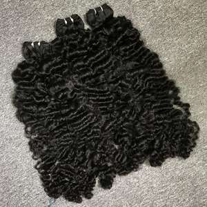 Paquete de pelo de trama de lujo Hotrend, Color rizado Natural, pelo vietnamita, malla frontal, trama de piel de Vietnam - Product Image 2