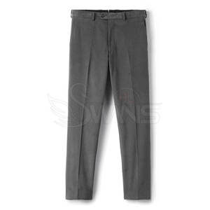 Pantalon décontracté en coton et polyester de haute qualité, taille mi-haute, coupe droite, avec logo personnalisé – Prix abordable - Product Image 4