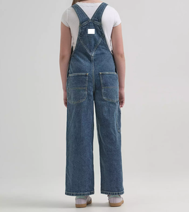 Overol de Mezclilla Unisex para Mujer, Azul, Corte Clásico, con Tirantes Ajustables, para Niños, Ropa Casual - Product Image 3