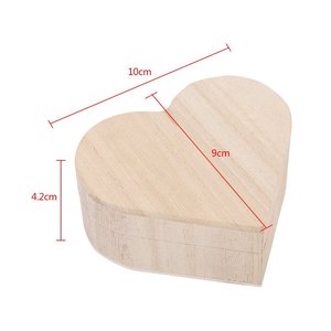 Magnet Buckle Love Retro Heart-Shaped Wooden Storage <b>Box</b> for Daily <b>Makeup</b> Desktop Organizer - Product Image 6