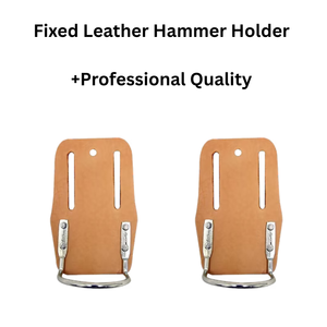 Soporte de martillo bloqueable resistente al agua de cuero fijo duradero de calidad profesional remaches reforzados cinturones de herramientas OEM personalizables - Product Image 3